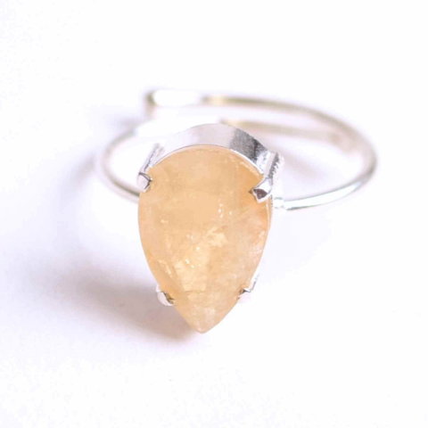 Inel Argint 925 cu Citrin Fatetat – Abundenta si Energie Pozitiva in Fiecare Zi [0]