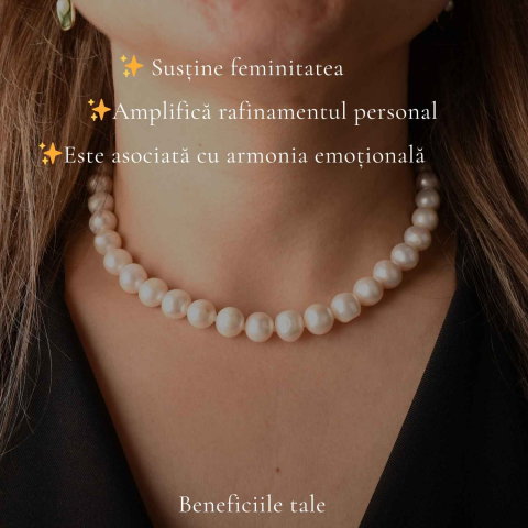 Colier Argint 925 cu Perle Naturale de Cultura – Eleganta si Feminitate Delicata [2]