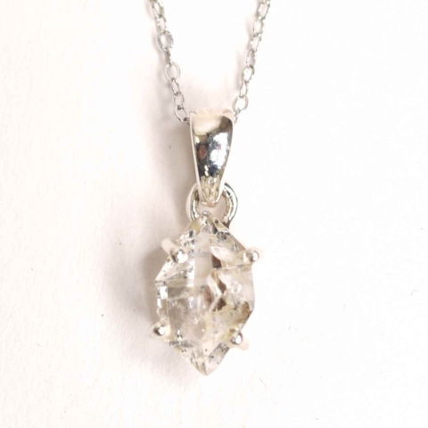 Colier Argint 925 cu Cristal Herkimer – Lumina Interioara si Claritate Divina [5]
