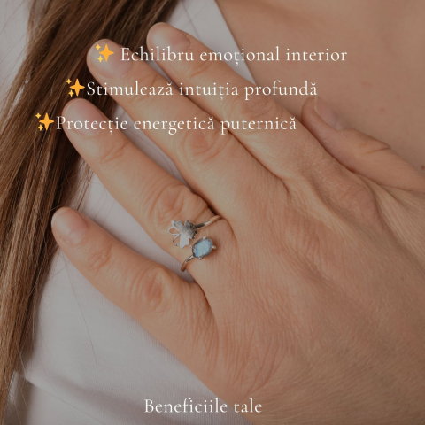 Inel argint 925 cu Labradorit fluture – transformare si protectie [2]