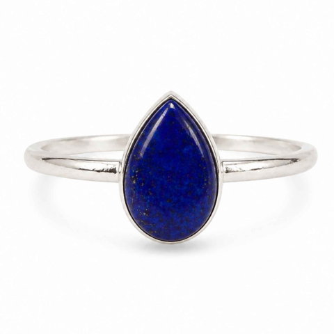 Claritate Mentala si Focus - Inel argint 925 cu Lapis Lazuli lacrima – claritate si echilibru interior