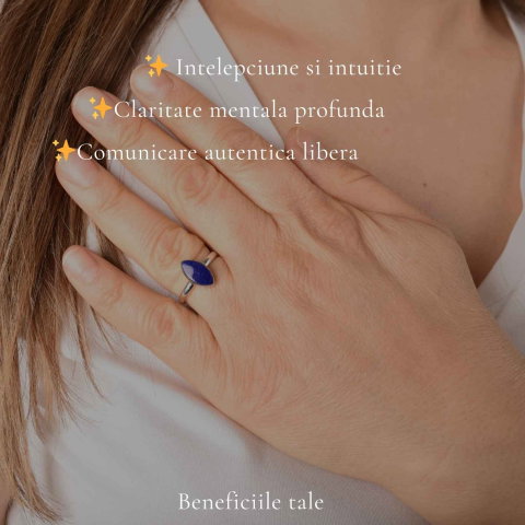 Inel argint 925 cu Lapis Lazuli delicat – claritate si eleganta fina [2]