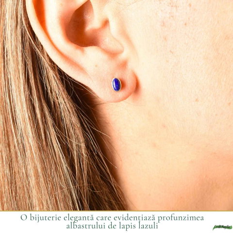 Cercei Lapis Lazuli Oval Argint 925 – Claritate si Eleganta [1]
