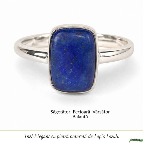 Inel argint 925 cu Lapis Lazuli dreptunghi – claritate si eleganta [4]