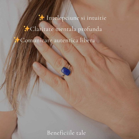 Inel argint 925 cu Lapis Lazuli dreptunghi – claritate si eleganta [2]