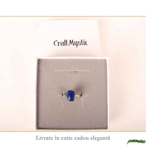 Inel argint 925 cu Lapis Lazuli dreptunghi – claritate si eleganta [5]