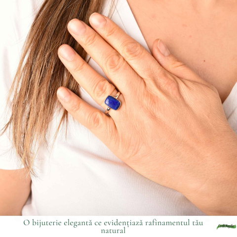 Inel argint 925 cu Lapis Lazuli dreptunghi – claritate si eleganta [1]