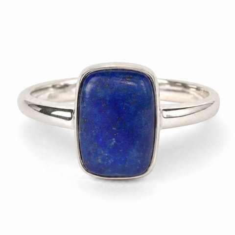 Claritate Mentala si Focus - Inel argint 925 cu Lapis Lazuli dreptunghi – claritate si eleganta