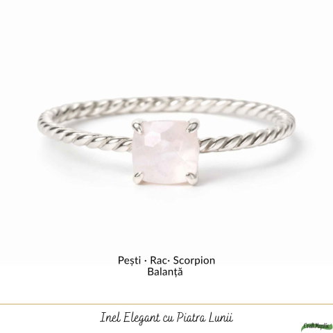 Inel argint 925 rasucit piatra lunii patrata – intuitie si echilibru [4]