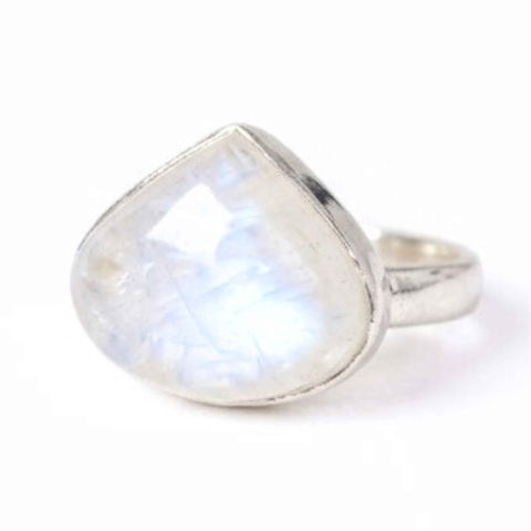 Echilibrare Energetica - Inel Argint 925 cu Piatra Lunii Lacrima – Echilibru si Intuitie Profunda