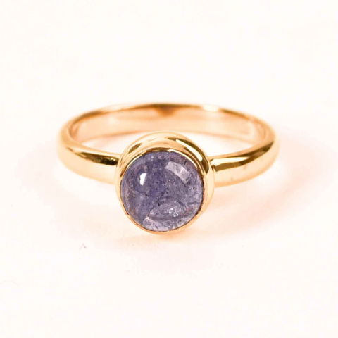 Claritate Mentala si Focus - Inel Argint 925 cu Tanzanit Rotund – Armonie si Claritate Interioara