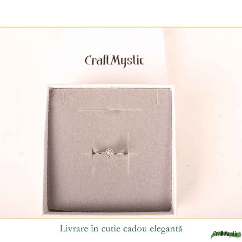 Inel argint 925 cu Titanium Druzy lacrima – stralucire si energie pozitiva [5]