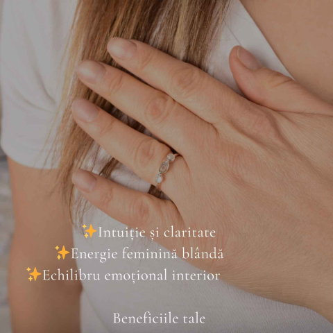 Inel Argint 925 Triplu cu Piatra Lunii Fatetata – Intuitie si Delicatete [2]