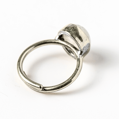 Inel Reglabil Argintiu cu Piatra Lunii Curcubeu – Intuitie si Liniste [7]