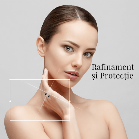 Inel auriu cu dubla Turmalina Neagra, pentru protectie si echilibru [7]