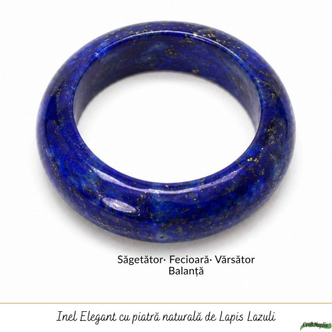 Inel cu Lapis Lazuli Natural turnat – Claritate Mentala si Comunicare Autentica [4]