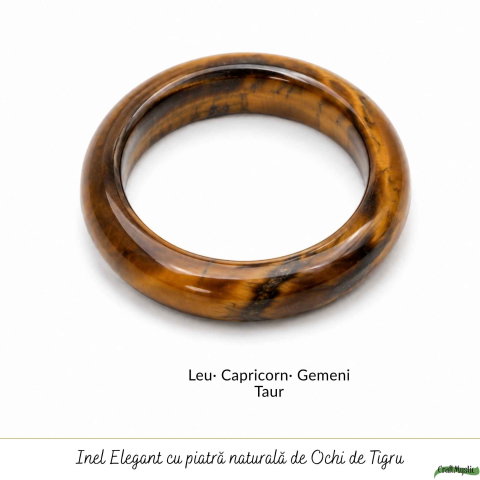 Inel cu Ochi de Tigru Natural turnat – Curaj, Incredere si Energie Pozitiva [4]