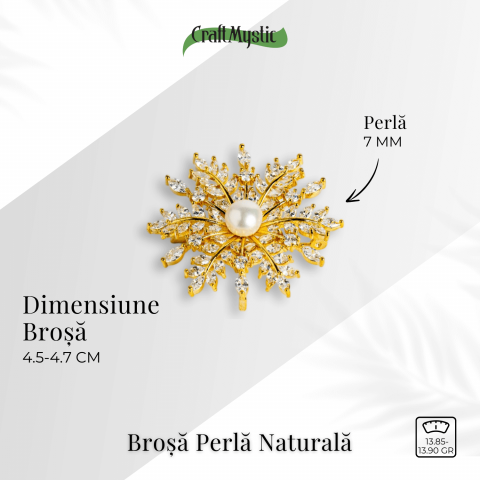 Brosa perla naturala – Un fulg stralucitor pentru momente speciale [2]