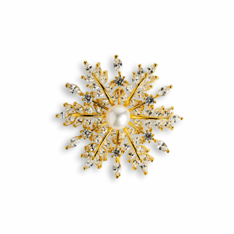 Echilibrare Energetica - Brosa perla naturala – Un fulg stralucitor pentru momente speciale