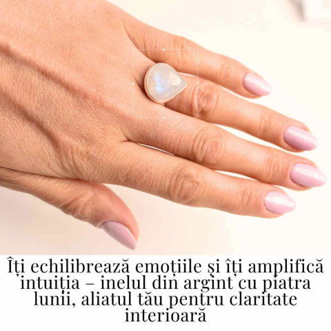 Inel din Argint 925 cu Piatra Lunii – Echilibru Emotional si Intuitie Amplificata [1]