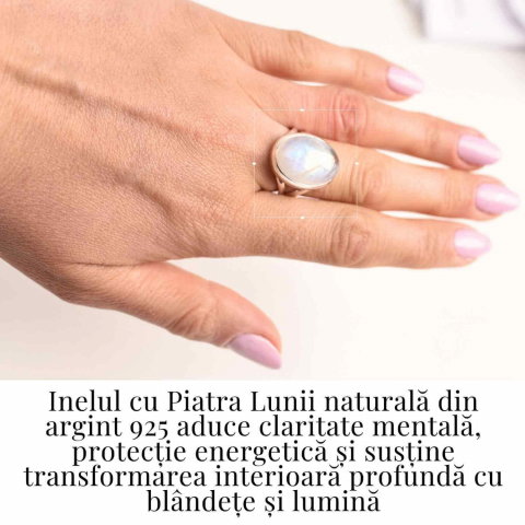 Inel din argint 925 elegant cu Piatra Lunii – Armonie emotionala si conexiune cu feminitatea [1]