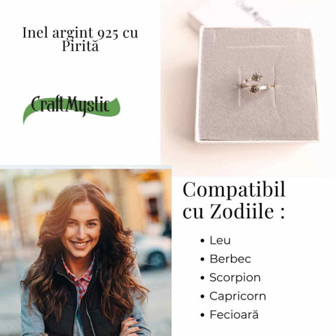 Inel Argint 925 cu Dublu Pirita – Protectie si Incredere Interioara [4]
