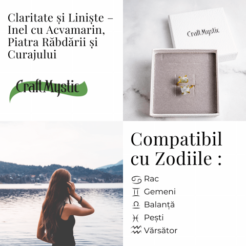 Claritate si Liniste – Inel cu Acvamarin, Piatra Rabdarii si Curajului [4]