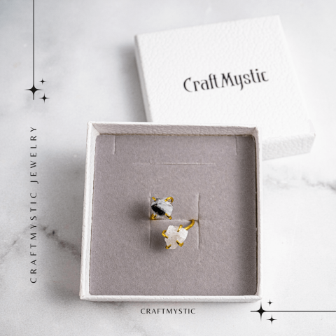 Inelul Intuitiei – Inel Auriu Reglabil cu Piatra Lunii [7]