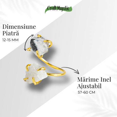 Inelul Intuitiei – Inel Auriu Reglabil cu Piatra Lunii [3]