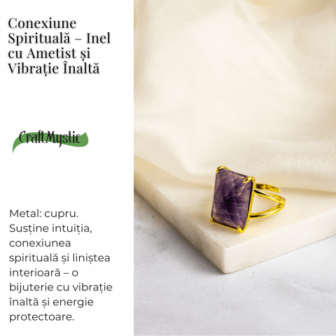 Conexiune Spirituala – Inel cu Ametist si Vibratie Inalta [2]