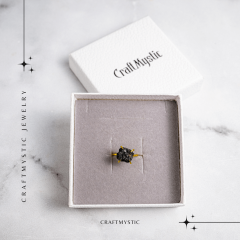 Scut energetic – Inel reglabil cu Turmalina Neagra pentru Protectie [7]