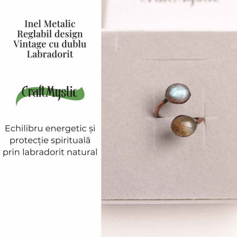 Inel reglabil cu dublu Labradorit – Protectie si echilibru energetic [2]