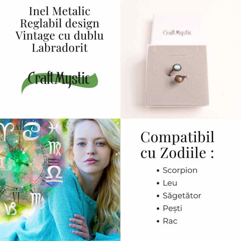 Inel reglabil cu dublu Labradorit – Protectie si echilibru energetic [4]