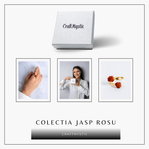 Energie si echilibru zilnic – Inel cu dublu jasp rosu brut [7]