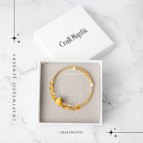 Putere si Protectie – Bratara din Ochi de Tigru auriu Natural [6]