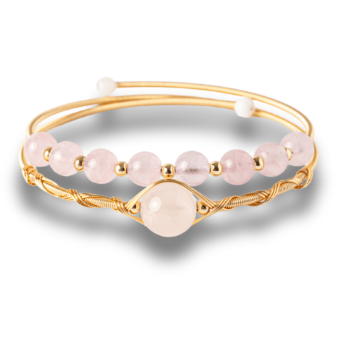 Rac - Iubire si Armonie – Bratara din Cuart Roz Natural