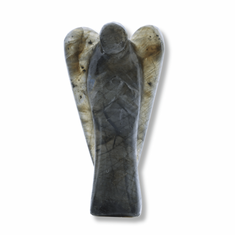 Îngeri și Simboluri Spirituale - Figurina Inger 55mm din Labradorit Sculptat Manual - Protectie si Liniste