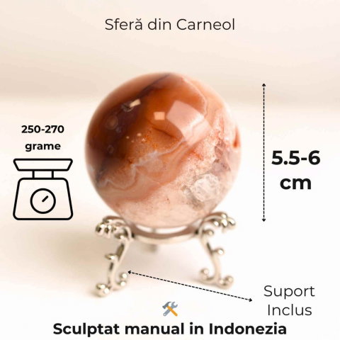 Sfera din Carneol – Curaj, Vitalitate si Echilibru [1]