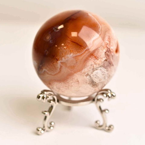 Cristale și Pietre Semiprețioase - Sfera din Carneol – Curaj, Vitalitate si Echilibru