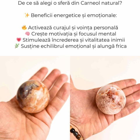 Sfera din Carneol – Curaj, Vitalitate si Echilibru [2]