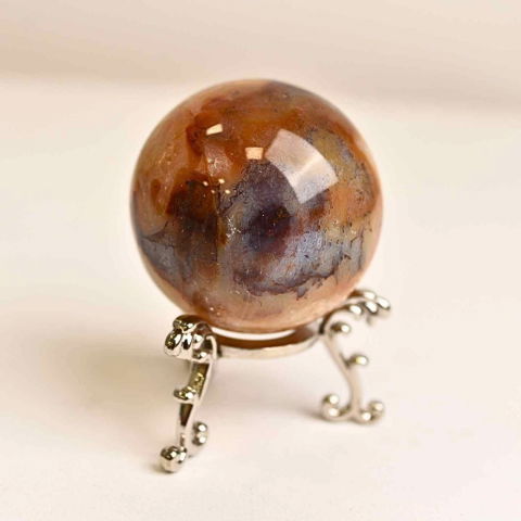 Cristale și Pietre Semiprețioase - Sfera din Carneol – Curaj, Vitalitate si Echilibru