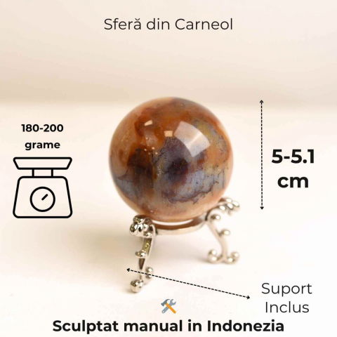 Sfera din Carneol – Curaj, Vitalitate si Echilibru [1]