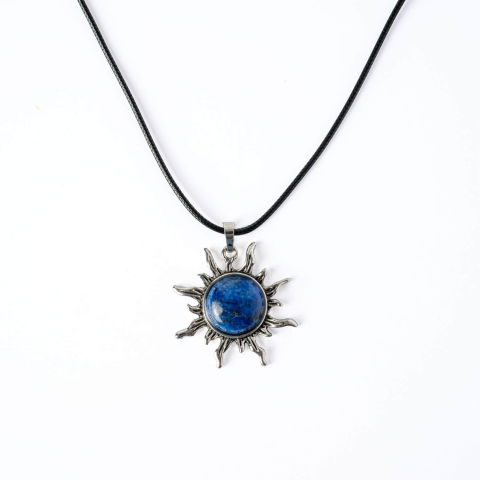 Intelepciune si Creativitate – Colier Soare cu Lapis Lazuli Natural [8]