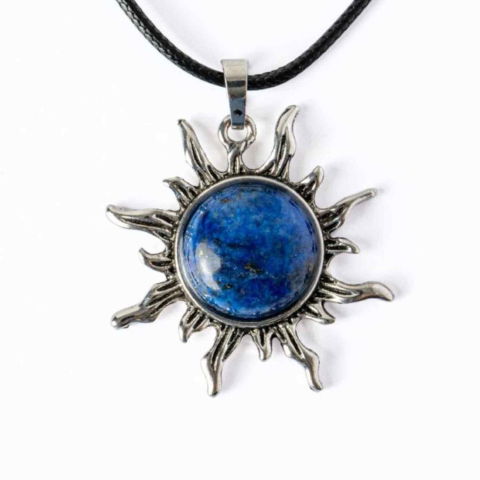 Claritate Mentala si Focus - Intelepciune si Creativitate – Colier Soare cu Lapis Lazuli Natural