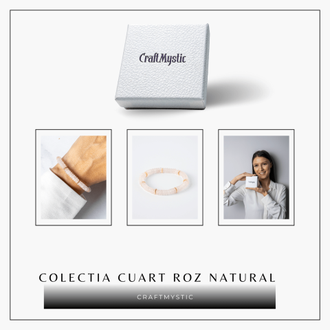 Iubire si Armonie – Bratara din Cuart Roz Natural [7]