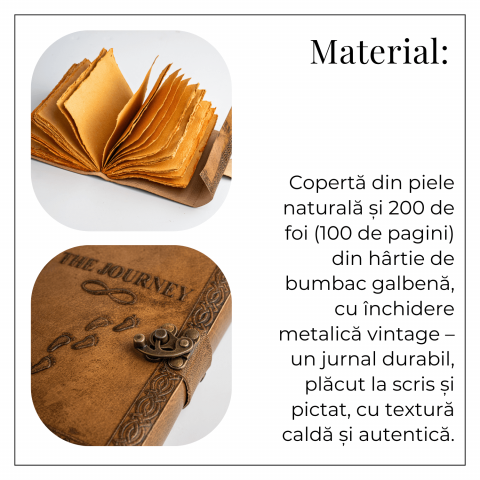 Calatoria Interioara – Jurnal din Piele Naturala si Hartie de Bumbac [5]