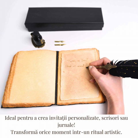 Set Stilou cu Pana - Caligrafie eleganta, cadoul perfect pentru orice ocazie [1]