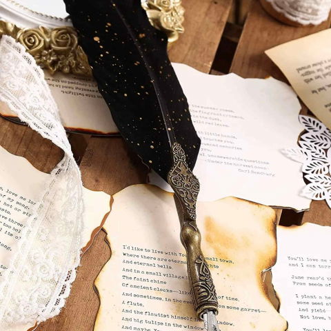 Set Stilou cu Pana - Caligrafie eleganta, cadoul perfect pentru orice ocazie [5]