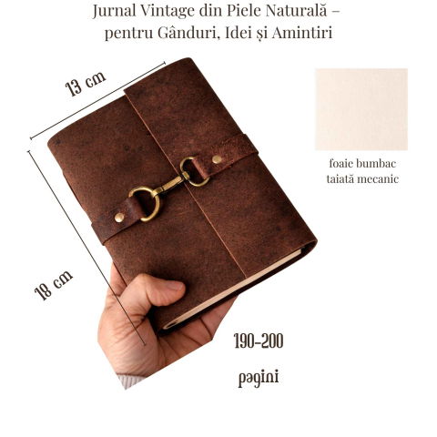 Jurnal Vintage din Piele Naturala – Legatura Timpului [1]