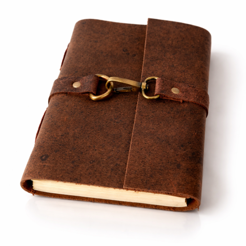 Instrumente și Accesorii Spirituale - Jurnal Vintage din Piele Naturala – Legatura Timpului